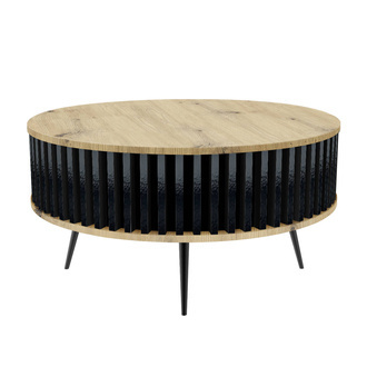 Konferenčný stolík Borneo - vrchná doska: BIELA - farba plutvy: antracit