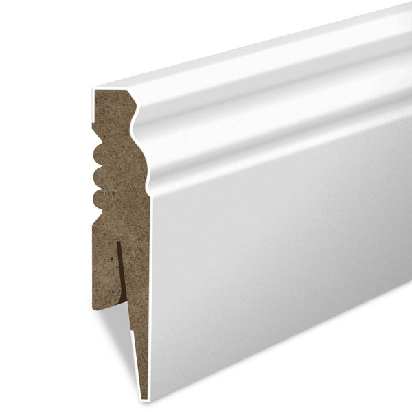 MDF lišta frézovaná - BIELA