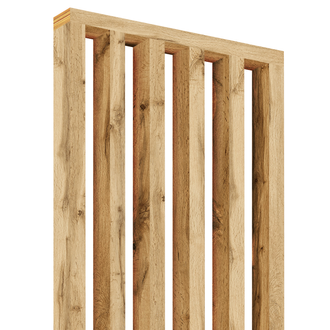 Lamely priečnika - prírodný dub Fornitury - 28 mm x 80 mm