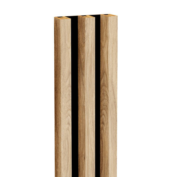 Lamely na paneli - 3 kusy - základný modul - 13,5 cm - 18 farieb - prírodný dub Fornitury