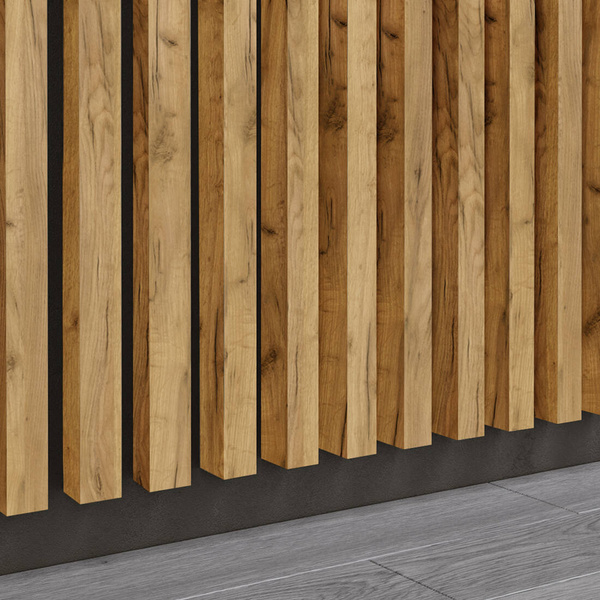 Prírodný dub Fornitury - Premium 3D lamely - Dekoratívne akustické vertikálne stenové panely