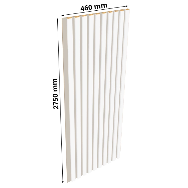Lamely na kašmírovej doske - 12x28 mm - 10 kusov - spojovací modul - 46 cm - Capri White