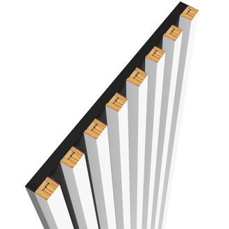 Capri biela - Lamely na doske - 16 kusov - základný modul - 100,4 cm