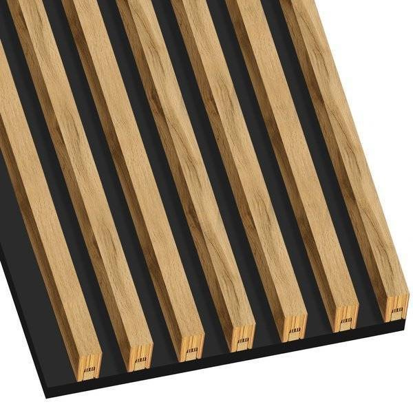 Prírodný dub Wotan - Lamely na doske - 7 kusov - spojovací modul - 45,5 cm - 18 farieb