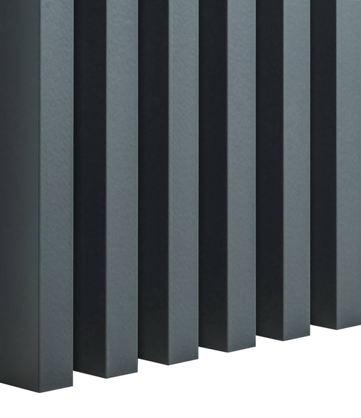 Antracit - Premium 3D lamely - Dekoratívne akustické vertikálne stenové panely