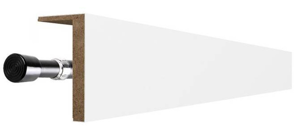 Dekoračný kryt na záclonovú tyč - Capri white