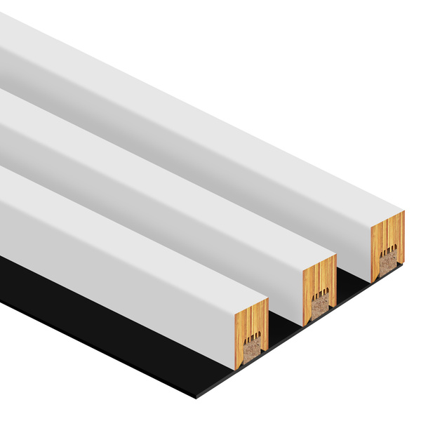 Lamely na paneli - 3 kusy - spojovací modul - 17 cm - 18 farieb - Capri biela