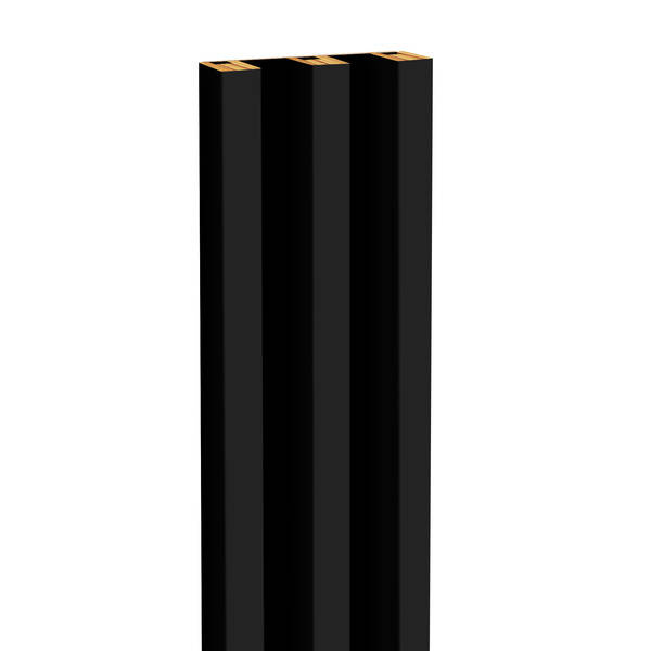 Lišty na doske - 3 kusy - základný modul - 13,5 cm - 18 farieb - čierna