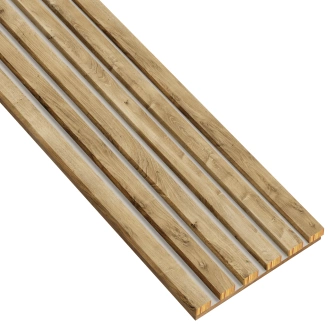 Lamely na kašmírovej doske - 12x28 mm - 6 kusov - základný modul - 25,3 cm - prírodný dub Lancelot