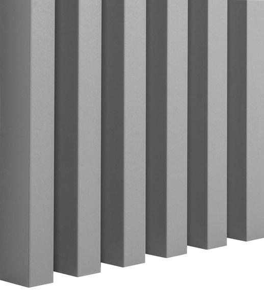 Sivá - 3D lišty Premium - Dekoratívne akustické vertikálne stenové panely