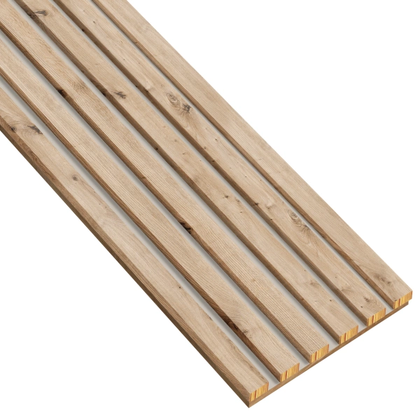 Lamely na kašmírovej doske - 12x28 mm - 6 kusov - základný modul - 25,3 cm - dub Artisan