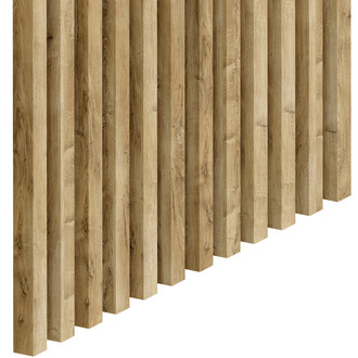 Prírodný dub Lancelot - Premium 3D Slim S lišta - 20x20 mm - Trojrozmerné nábytkové panely