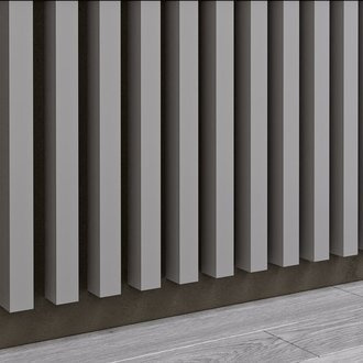 Sivá - 3D lišty Premium - Dekoratívne akustické vertikálne stenové panely