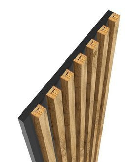 Prírodný dub Wotan - Lamely na doske - 15 kusov - spojovací modul - 97,5 cm - 18 farieb