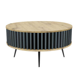 Konferenčný stolík Borneo - vrchná doska: BIELA - farba plutvy: antracit