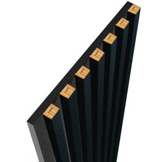 Čierna - Dosky na paneli - 7 kusov - spojovací modul - 45,5 cm