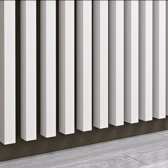 White Capri - Premium 3D lamely - Dekoratívne akustické vertikálne stenové panely