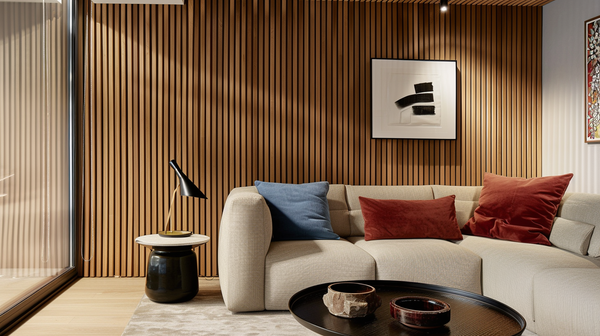 Lamely na paneli - 3 kusy - základný modul - 13,5 cm - 22 farieb - Capri Walnut