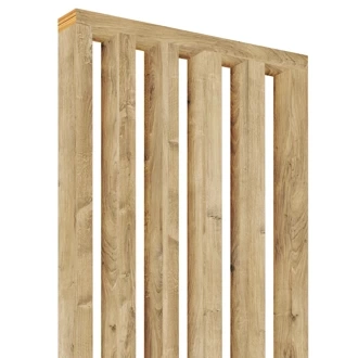 Lamely priečnika - prírodný dub Fornitury - 28 mm x 80 mm